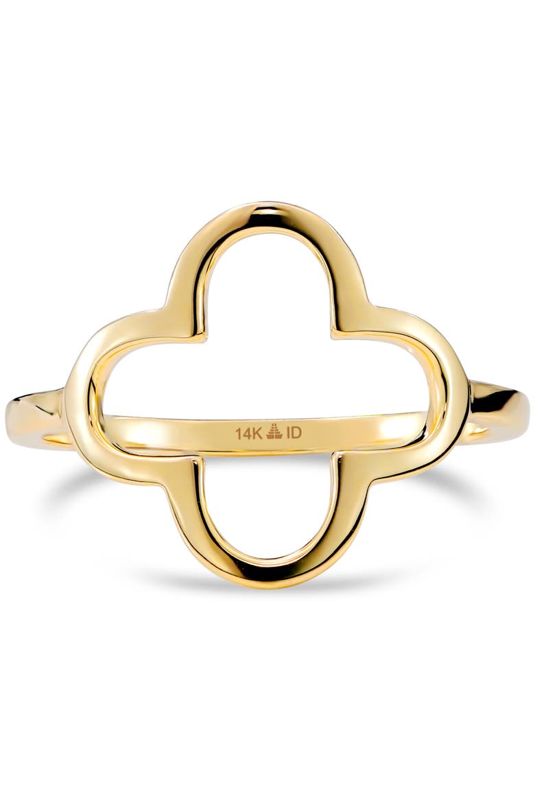Clover Ring in 14K Gold, Main, color, Yellow Gold