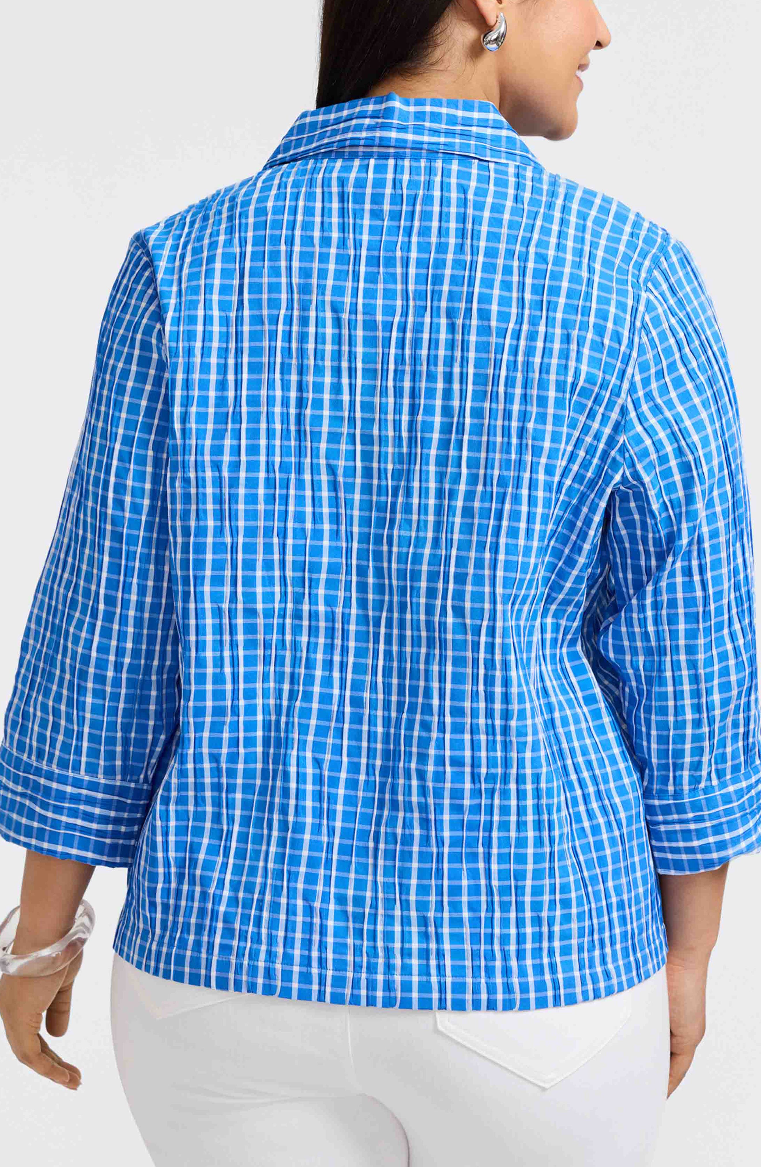 Sammy Crinkled Cotton Blend Top - image 2