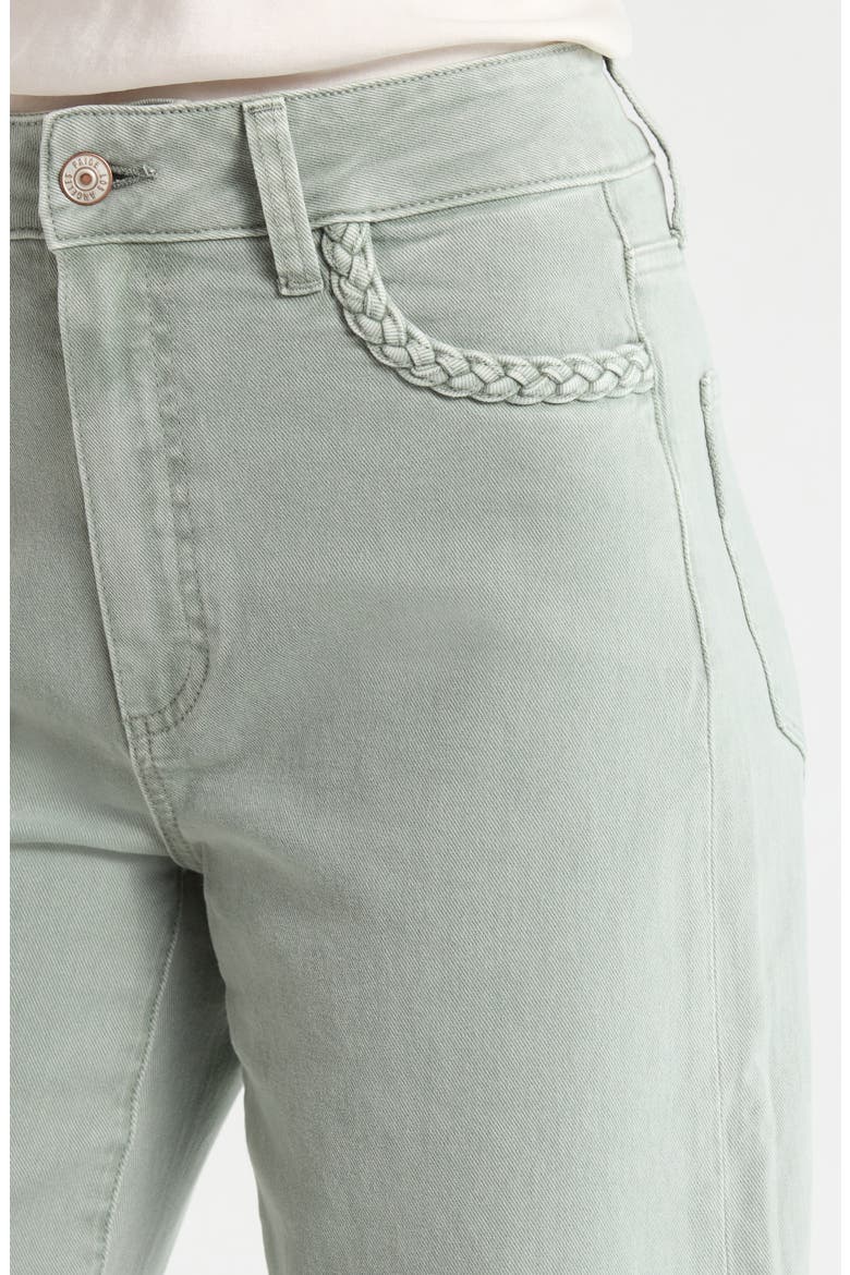 Anessa Braided Pocket High Waist Wide Leg Jeans, Alternate, color, VINTAGE SEAGLSS