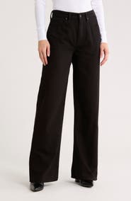 rag & bone Lori Mid Rise Wide Leg Jeans