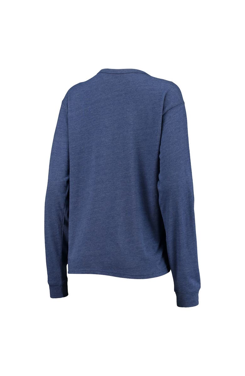 LEAGUE COLLEGIATE WEAR Women's League Collegiate Wear Heathered Royal Florida Gators Seal Victory Falls Oversized Tri-Blend Long Sleeve T-Shirt, Alternate, color, 