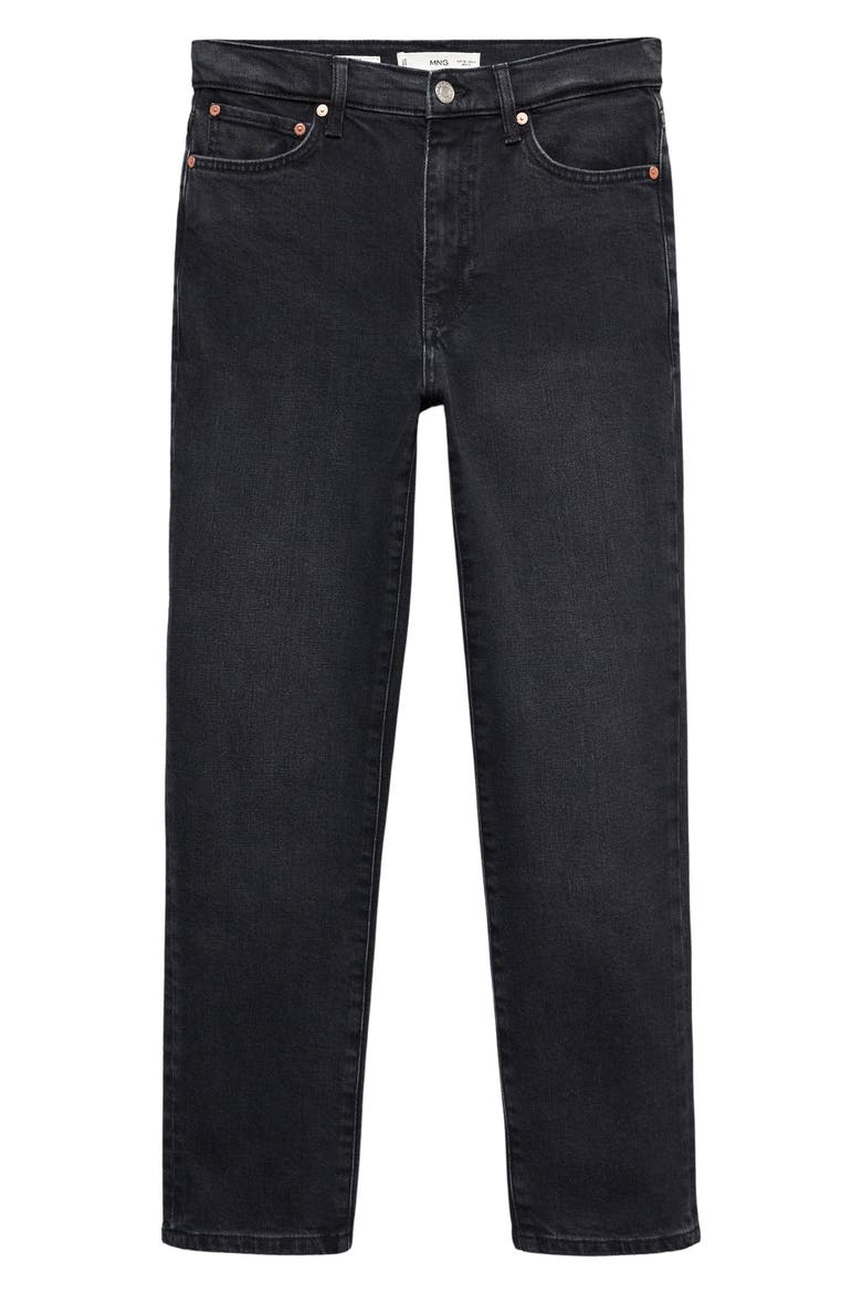 Slim Fit Crop Jeans, Alternate, color, BLACK DENIM