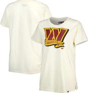 New Era Women's New Era Cream Washington Commanders Chrome Sideline T-Shirt