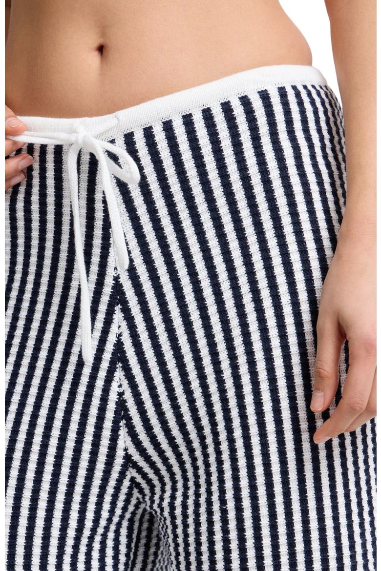 Fisherman Drawstring Pant, Alternate, color, Noir Navy/White