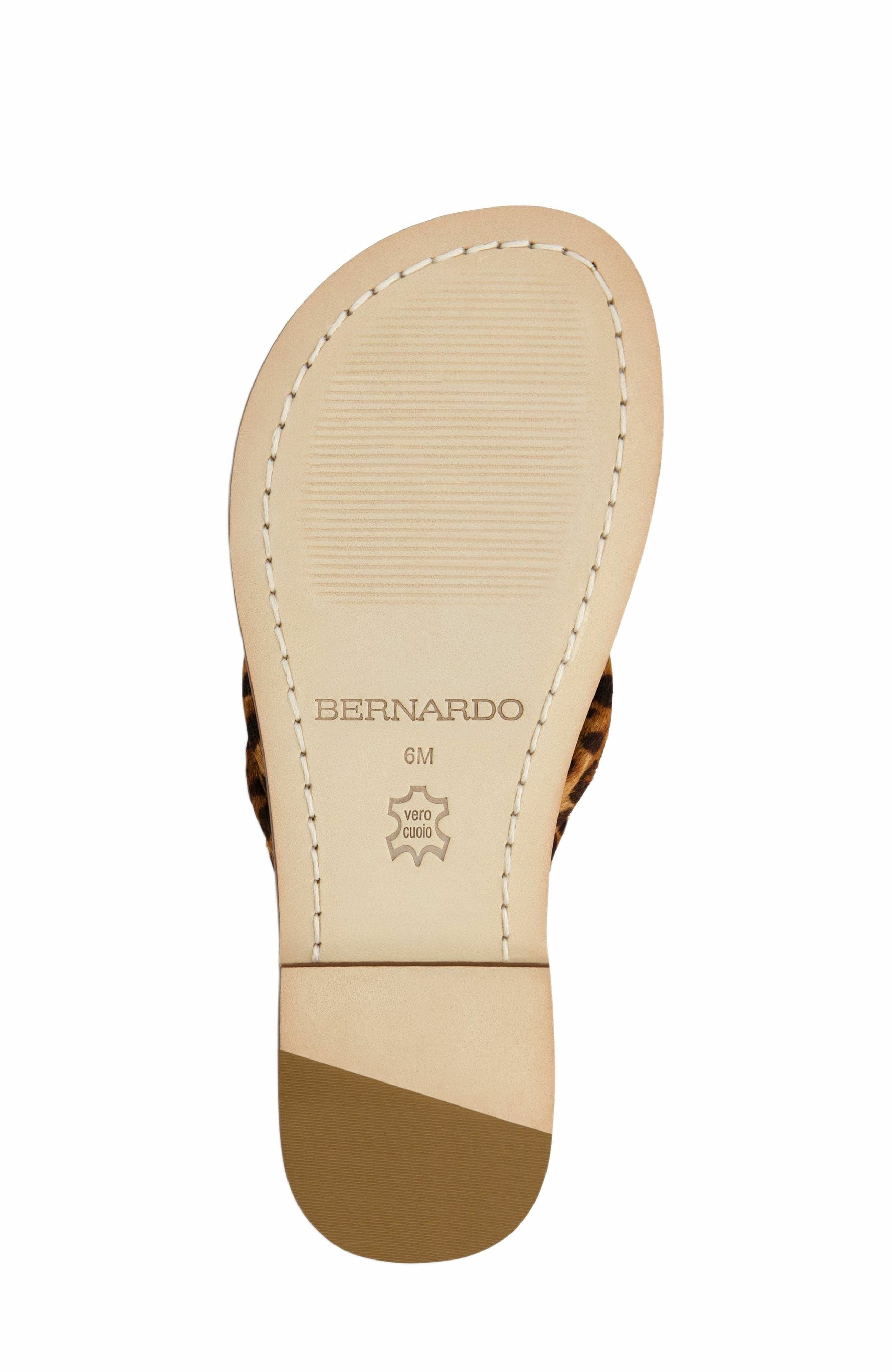 Bernardo Footwear Miami Haircalf Thong Sandal, Alternate, color, 