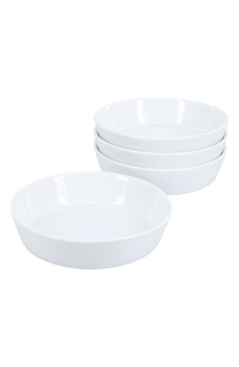 BIA Cordon Bleu Oslo Set of 4 Quiche Bowls, Main, color, White