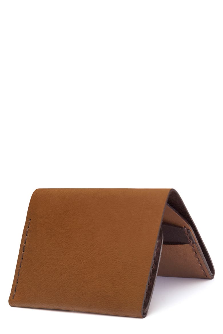 No. 4 Leather Wallet, Main, color, WHISKEY