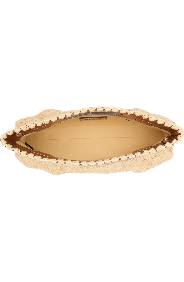 STAUD Lena Raffia Clutch, Alternate, color, Natural/ Tan