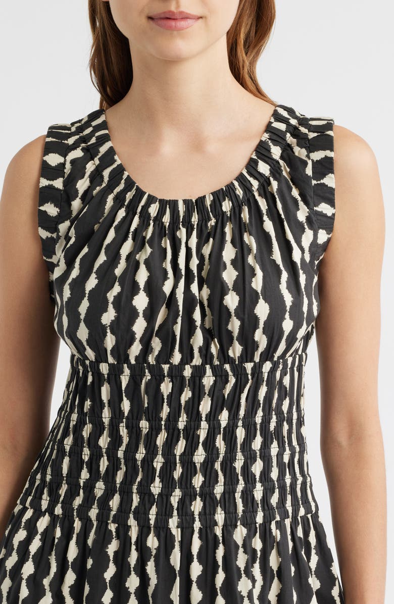 Rails Anastasia Shirred Sleeveless Maxi Dress, Alternate, color, Painted Noir