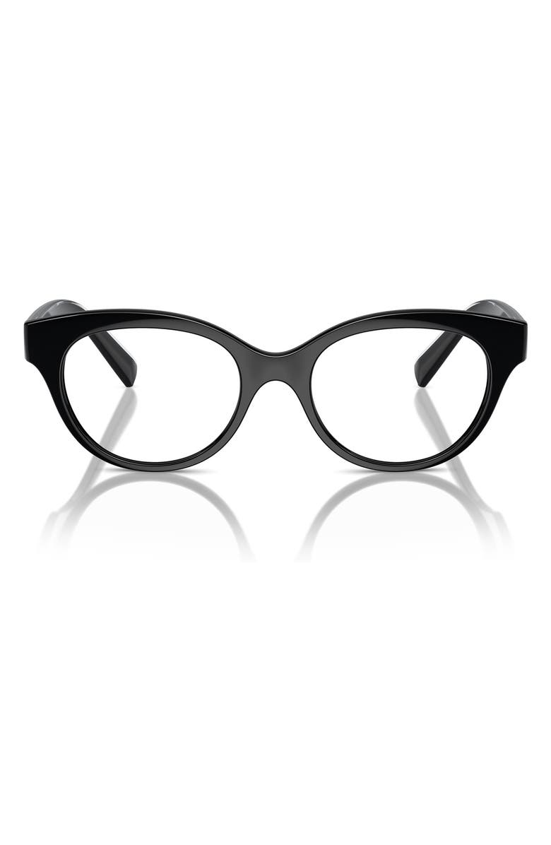 Dolce&Gabbana Kids' 48mm Phantos Optical Glasses, Main, color, Black / Demo Lens