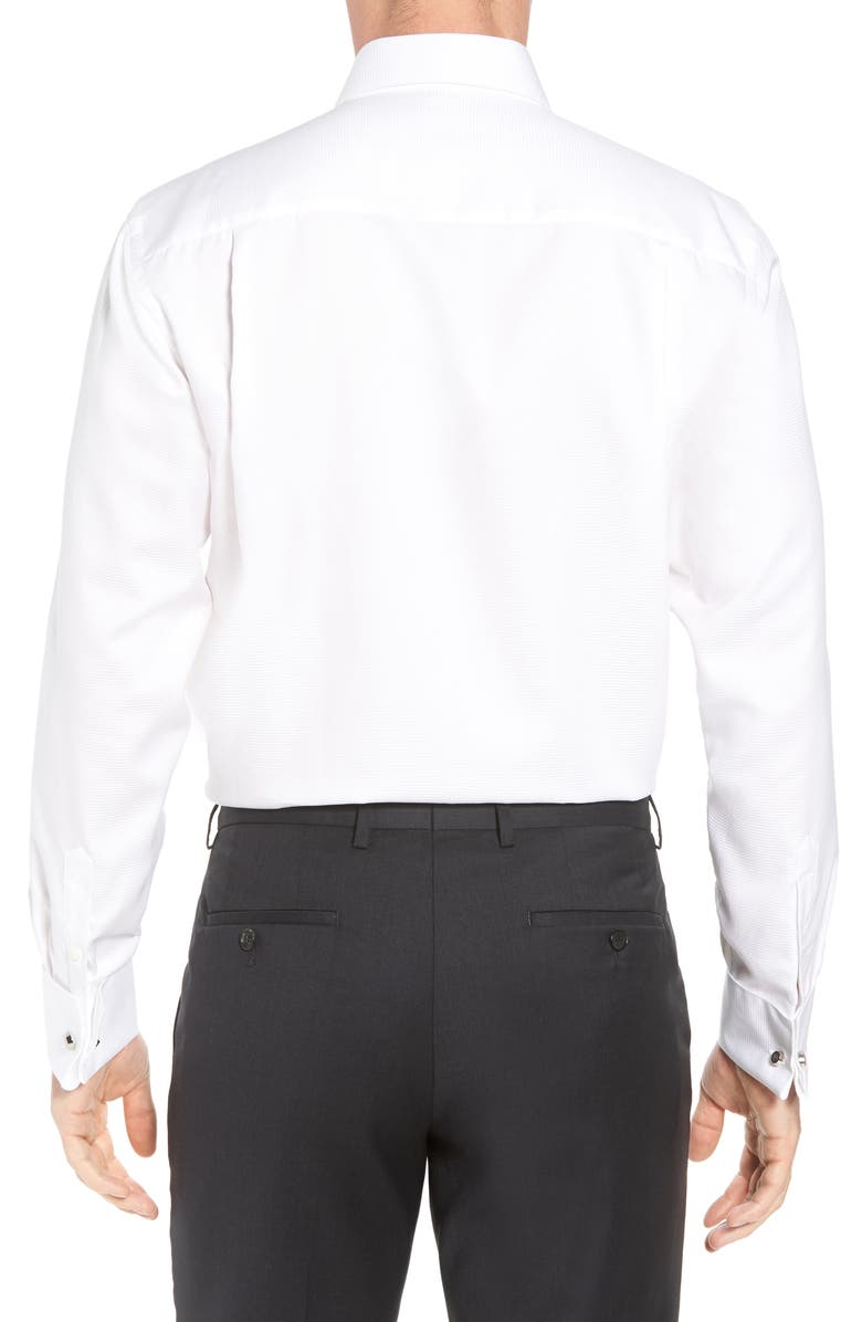 Horizontal Twill Regular Fit Tuxedo Shirt