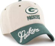 '47 Women's '47 Natural/Green Green Bay Packers Rope Script Clean Up Adjustable Hat