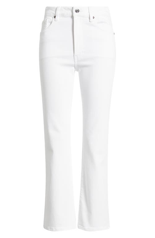 Shop Frame The Reboot High Waist Ankle Straight Leg Jeans In White