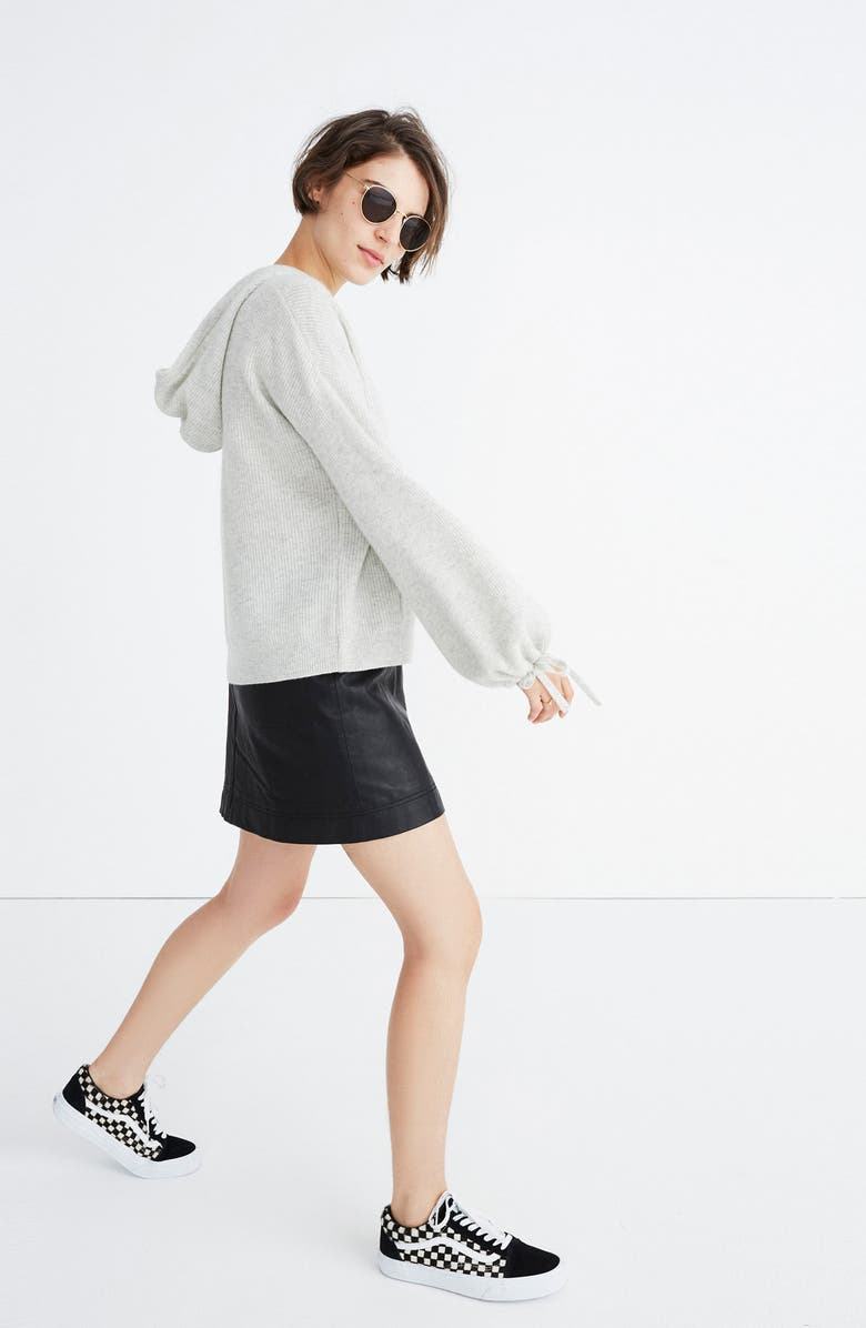 Madewell Cashmere Hooded Sweater, Main, color,