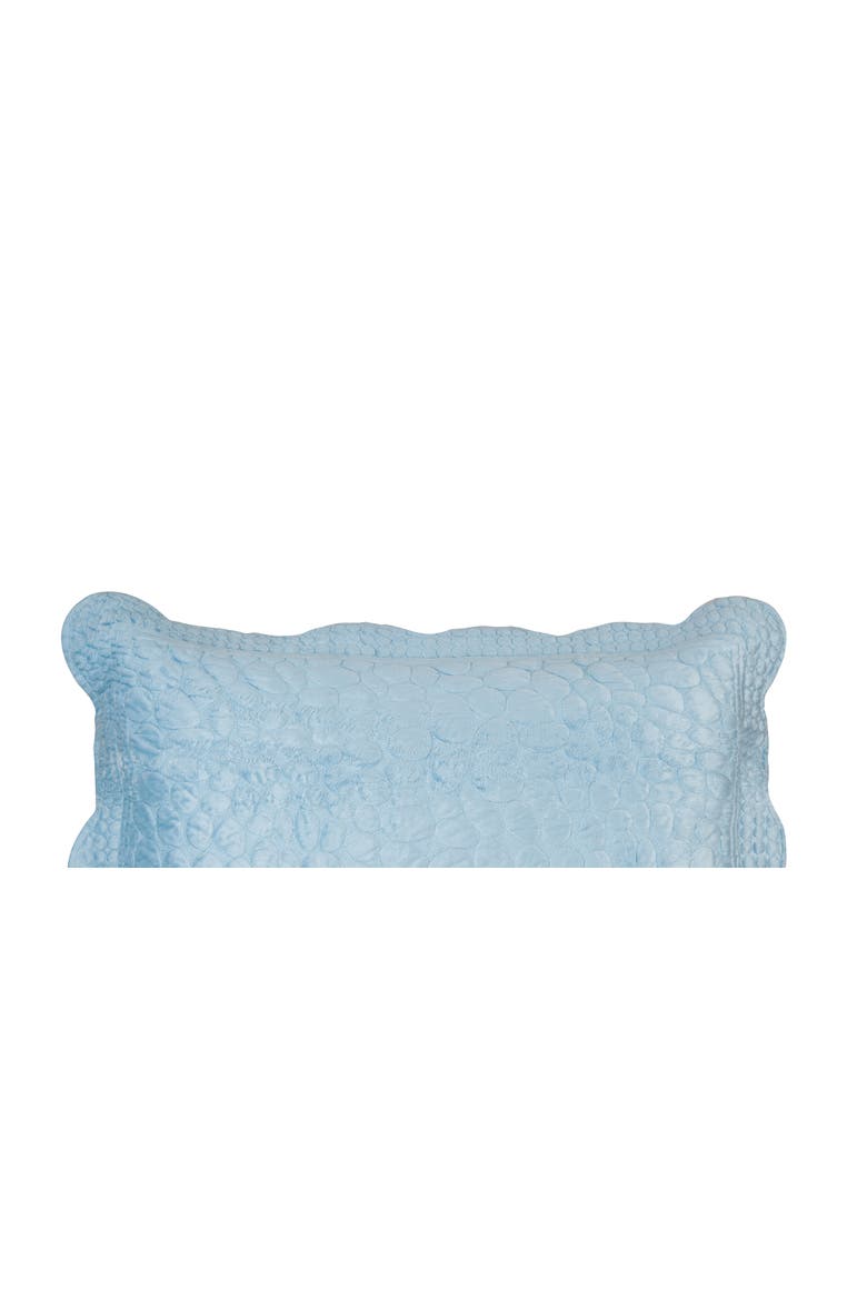 20" x 26" Blue Pebbles Cotton Standard Sham - Machine Washable, Alternate, color, Blue