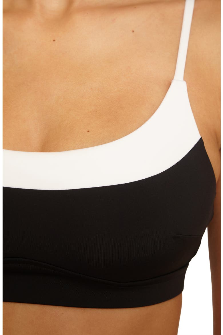 Sport Mode Bralette Bikini Top, Alternate, color, BLACK