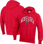 Champion Men's Champion Scarlet Nebraska Huskers Vault Late Night Reverse Weave Pullover Hoodie