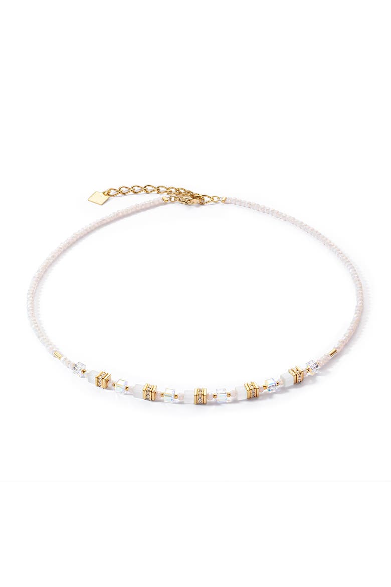 Mini Cubes Necklace, Main, color, White