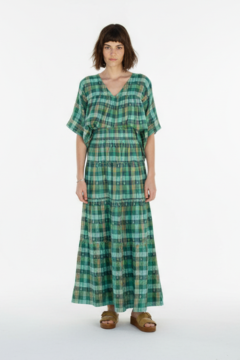 Mojave Tiered Maxi Skirt, Main, color, Garden