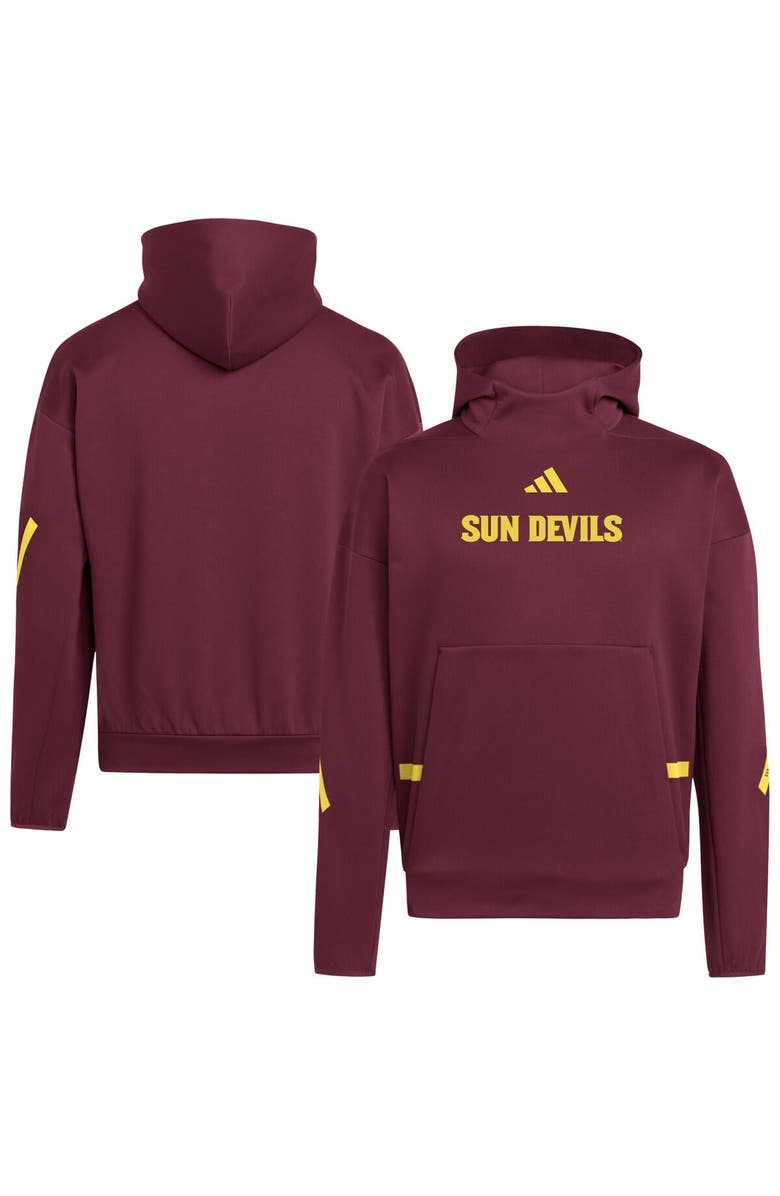 adidas Men's adidas Maroon Arizona State Sun Devils Z.N.E. Pullover Hoodie, Alternate, color, Maroon