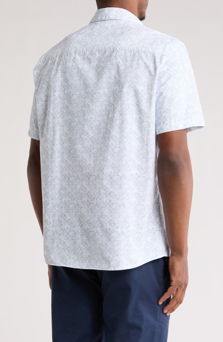 WESTZEROONE Mateo Short Sleeve Button-Up Shirt, Alternate, color, Blue