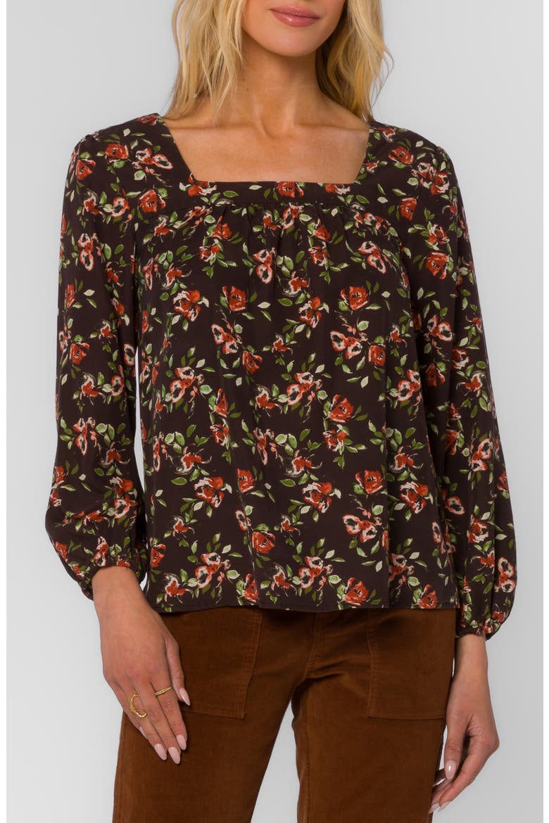 Sela Floral Top, Main, color, WATERCOLOR