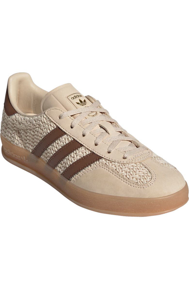 adidas Gazelle Indoor Sneaker, Main, color, Sand Strata/ Brown/ Gum