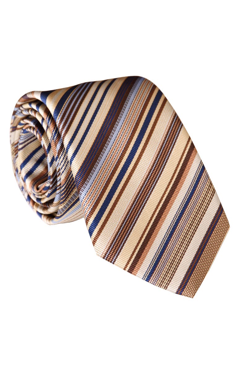 Elizabetta Arezzo - Silk Jacquard Tie for Men, Main, color, Multicolored