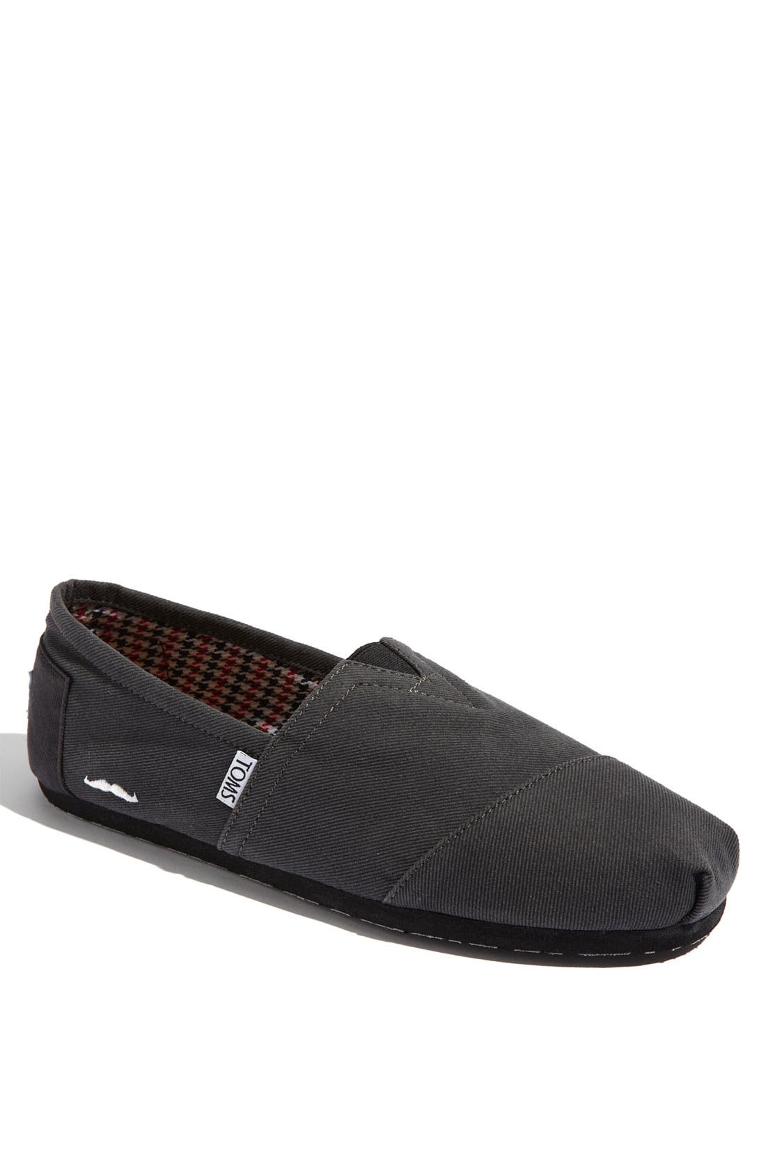 'Classic - Movember' Slip-On, Main, color, ASH/ BLACK WAXED TWILL