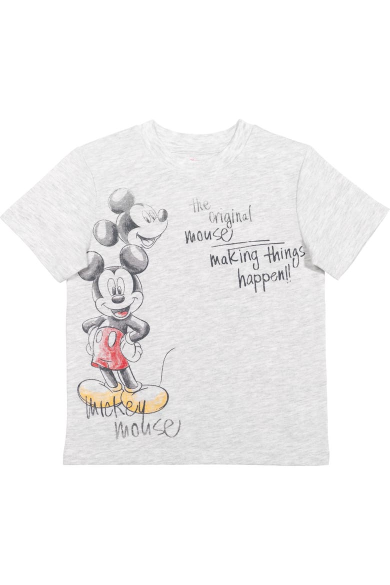 Mickey Mouse T-Shirt and Shorts Set, Alternate, color, Mickey Mouse Grey