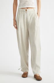 Toccin Elowen Wide Leg Linen Blend Pants