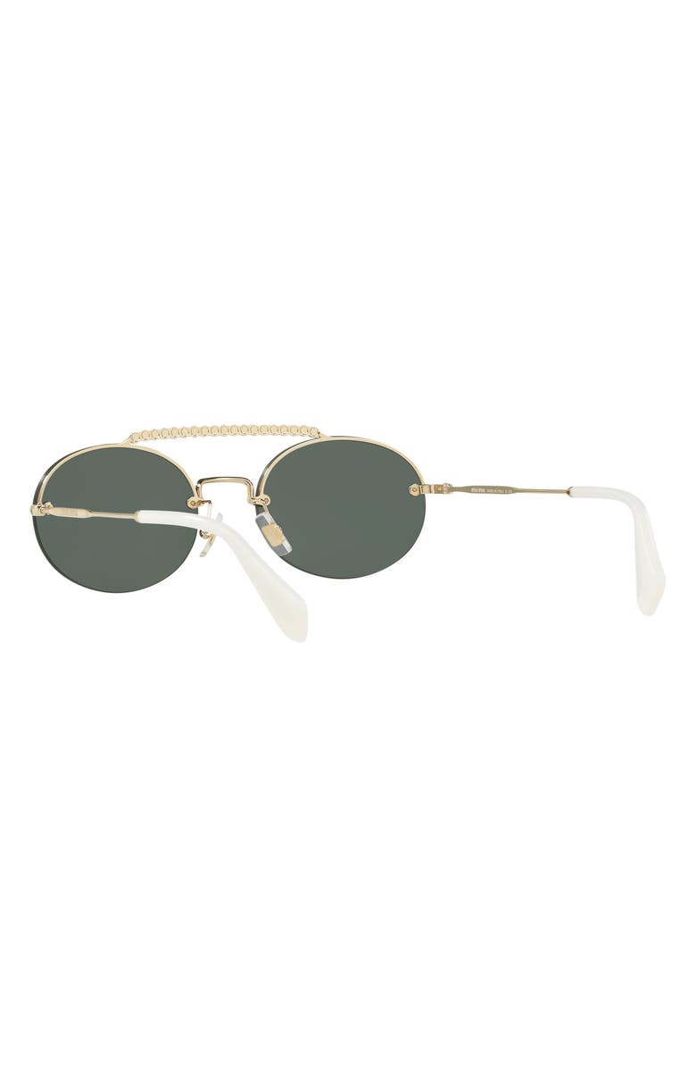 Miu Miu 54mm Oval Sunglasses, Alternate, color,