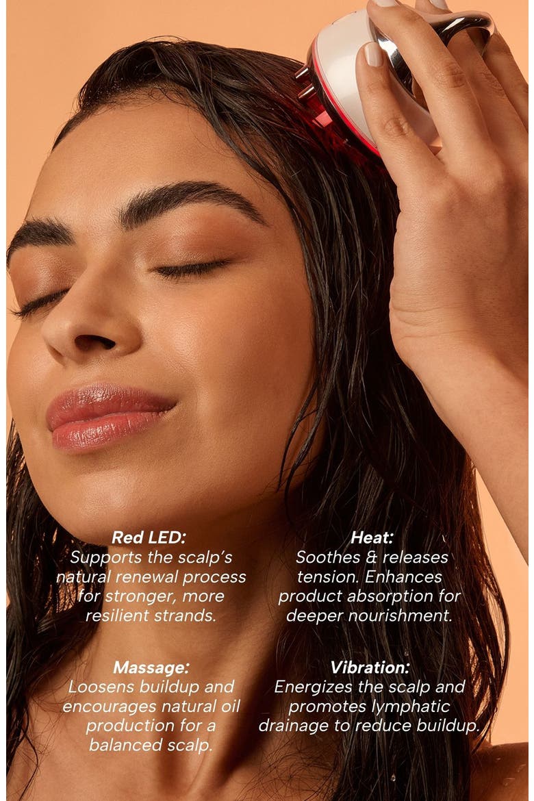 LED Advanced Scalp Massager, Alternate, color, WHITE