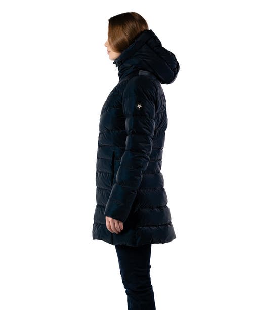 Woodpecker Long Robin Medium Weight Coat In Black