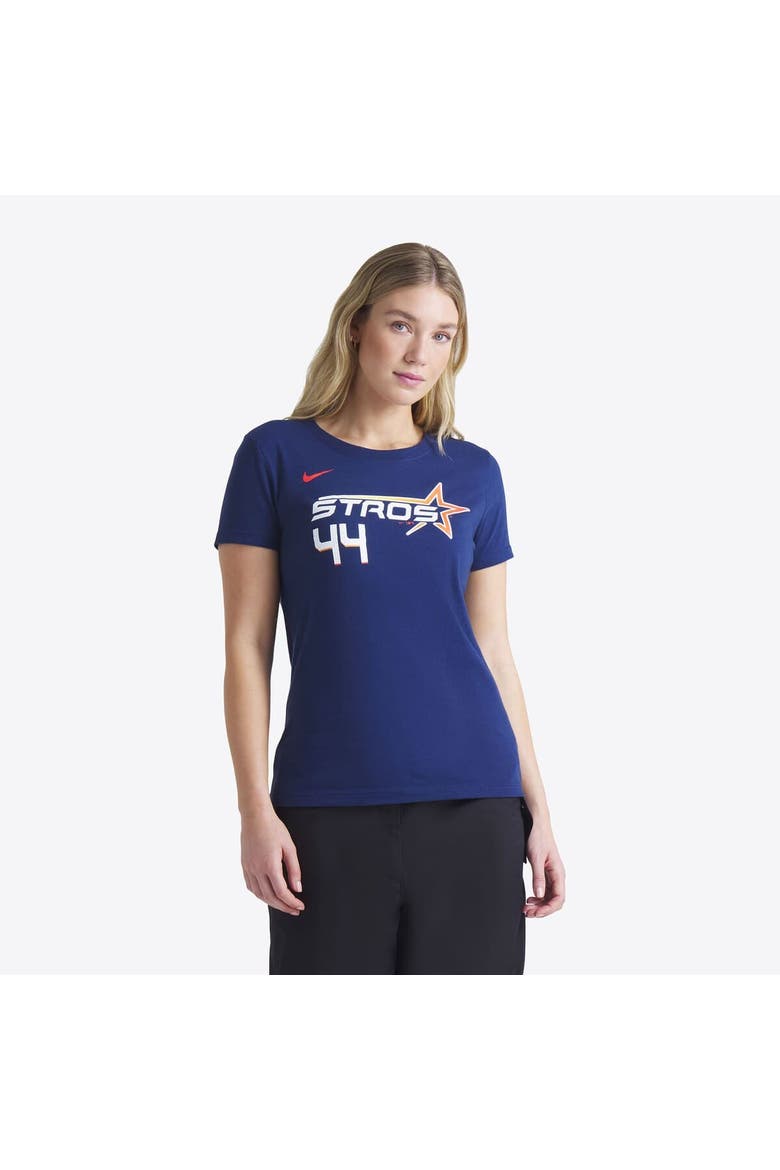 Women's Nike Yordan Alvarez Navy Houston Astros 2025 City Connect Fuse Name & Number T-Shirt, Alternate, color, Navy