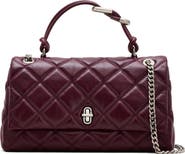 Marc Jacobs The Dual Chain Diamond Quilted Convertible Leather Shoulder Bag