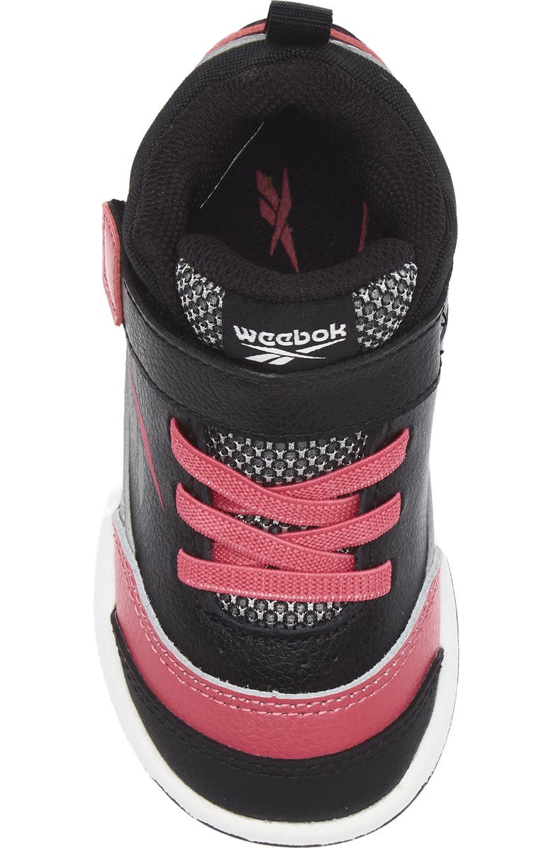 Reebok Kids' Weebok Storm X Sneaker, Alternate, color, Black/ Dark Pink/ Grey