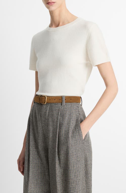 Vince Wool & Cashmere Blend Crewneck Sweater In White
