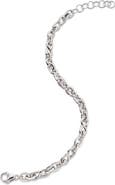 Monica Rich Kosann Infinite & Boundless Sterling Silver White Sapphire Pavé Bracelet