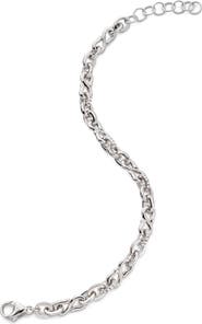 Monica Rich Kosann Infinite & Boundless Sterling Silver White Sapphire Pavé Bracelet