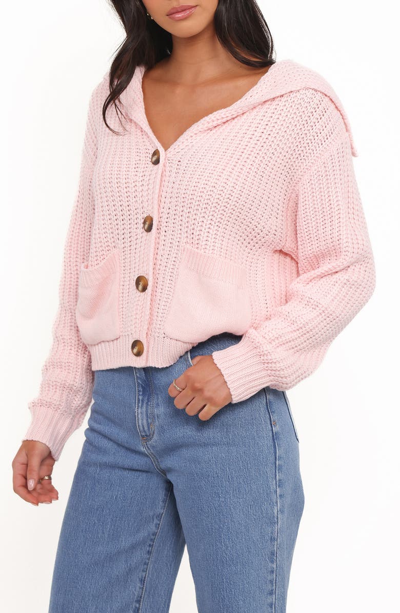 Petal & Pup Amelia Sailor Collar Cardigan, Alternate, color, Pink