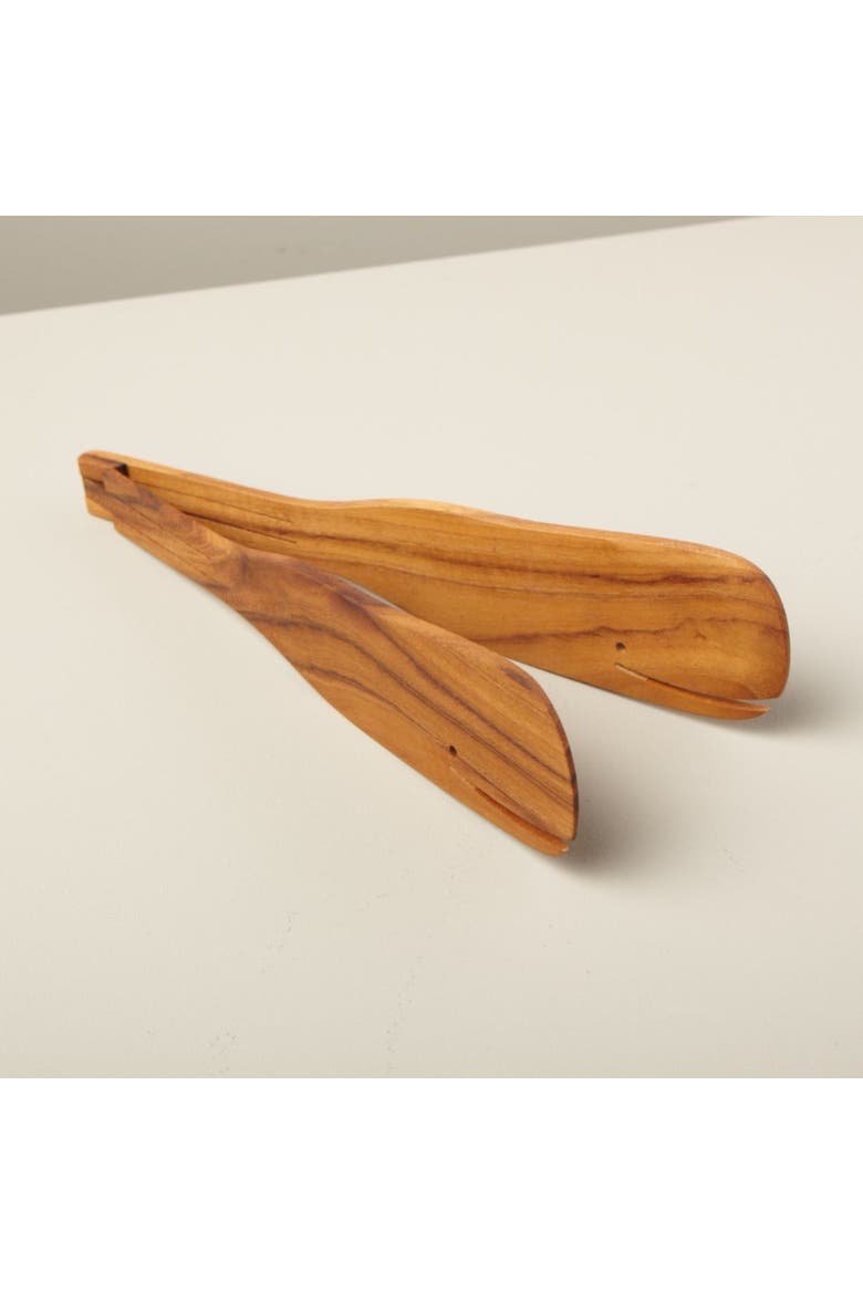 Teak Whale Flip Tongs, Alternate, color, Brown