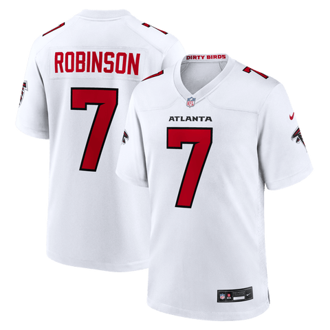 Men's Nike Bijan Robinson White Atlanta Falcons Game Jersey