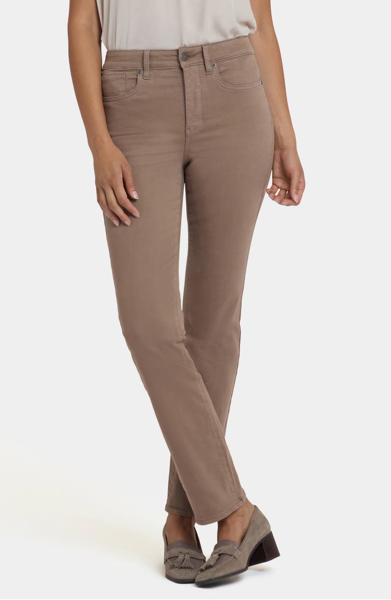 NYDJ Marilyn High Waist Straight Leg Jeans, Main, color, Elmwood