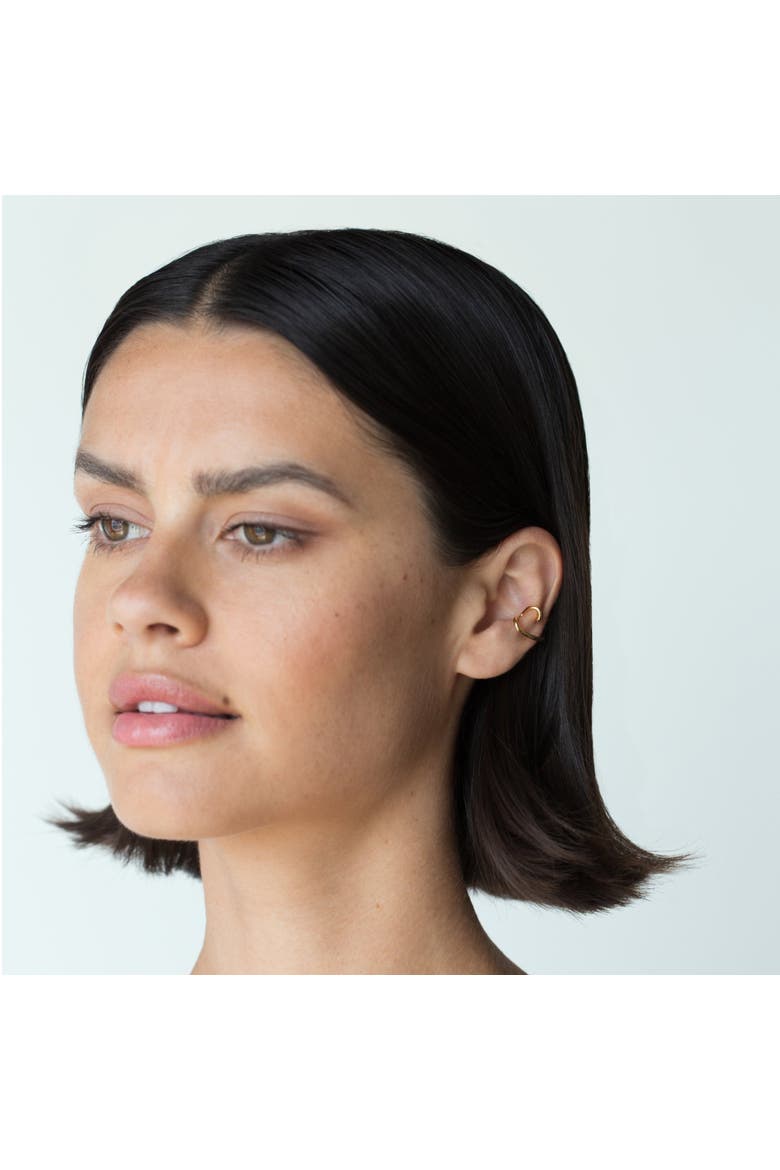 Silver Ear Cuff Carl, Alternate, color, Silver