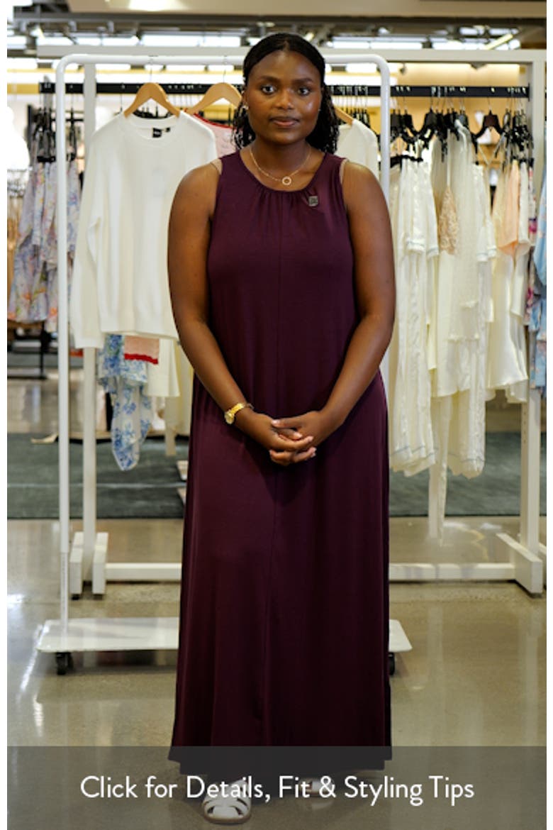 Sleeveless Jersey Maxi Dress video