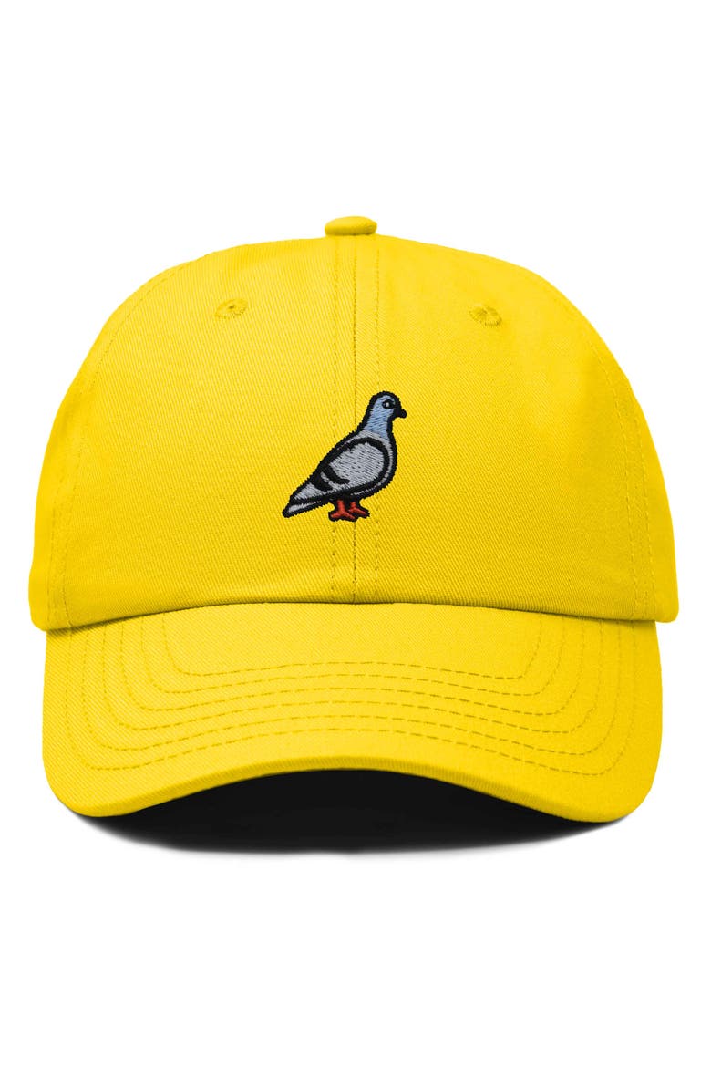 Pigeon Embroidered Everyday Hat, Main, color, Gold