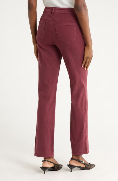 Nydj Marilyn High Waist Straight Leg Jeans In Red