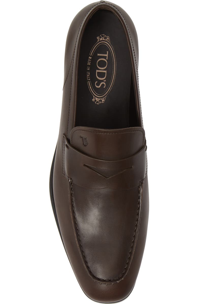 Tod's Penny Loafer, Alternate, color, Dark Brown