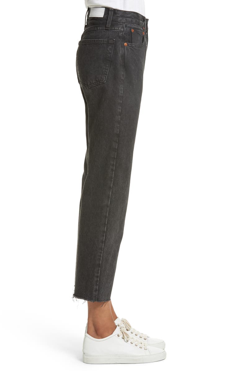 Re/Done Originals High Waist Stove Pipe Jeans, Alternate, color, 